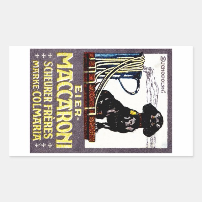 1910 Maccaroni Poster Rectangular Sticker (Front)