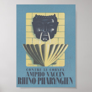 1910 Ronchèse Ampho Vaccin French Poster