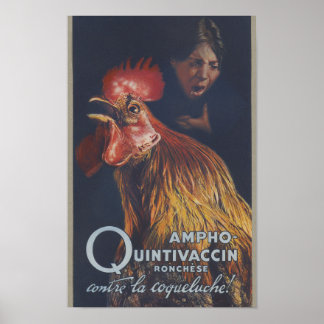 1910 Ronchèse Ampho Vaccin French Poster
