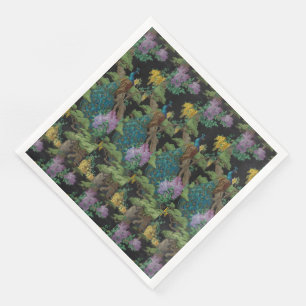 1910 Vintage Wallpaper The Cedar Tree Napkin