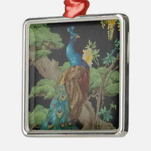 1910 Vintage Wallpaper The Cedar Tree Postcard Metal Ornament