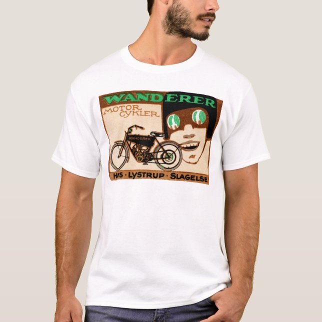 1910 Wanderer Motorcycle Poster T-Shirt (Front)