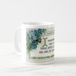 1910S BIRTHDAY GREETING POSTCARD ART COFFEE MUG