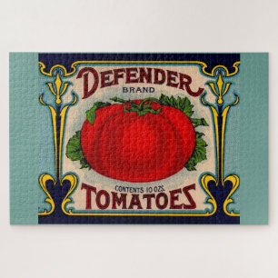 1910s Defender brand tomatoes label Jigsaw Puzzle