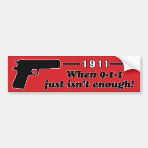 1911 BUMPER STICKER
