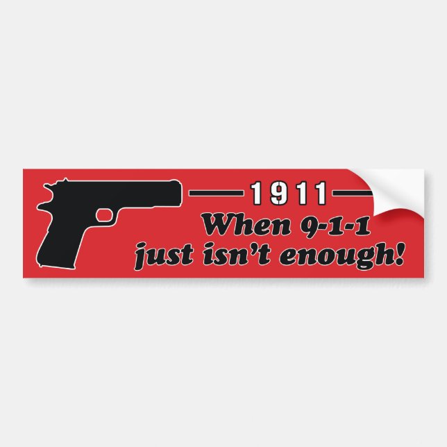 1911 BUMPER STICKER (Front)