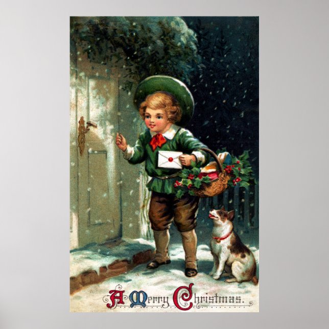 1911 Christmas Greetings Poster (Front)