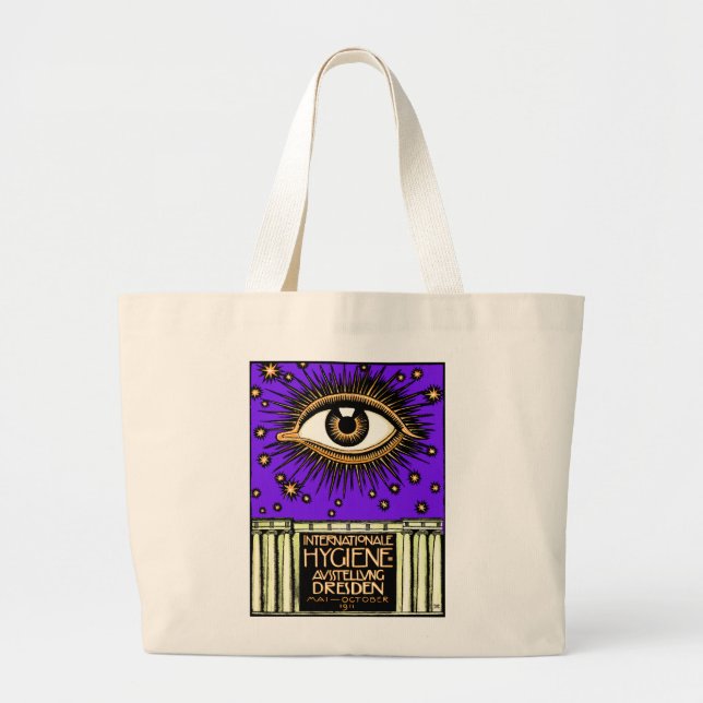 1911 International Hygiene Conference Dresden Large Tote Bag (Front)