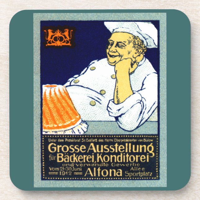 1912 Bakery + Confectionery Exhibition Coaster (Front)