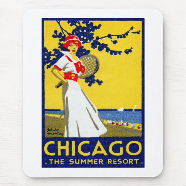 1912 Chicago, The Summer Resort Mouse Pad (Front)