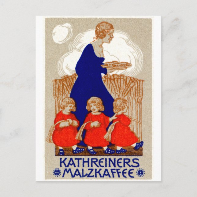 1912 Coffee Poster Postcard (Front)
