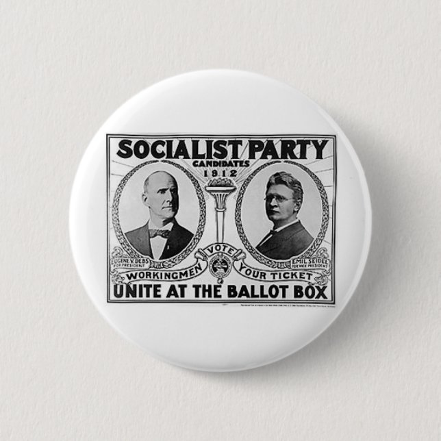 1912 Debs - Seidel 6 Cm Round Badge (Front)