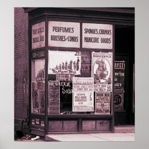 1912 Store Window Vaudeville Pro-Union Manicure Poster