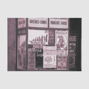 1912 Store Window Vaudeville Pro-Union Manicure Tissue Paper
