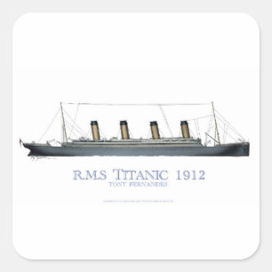 1912 Titanic 1 Square Sticker