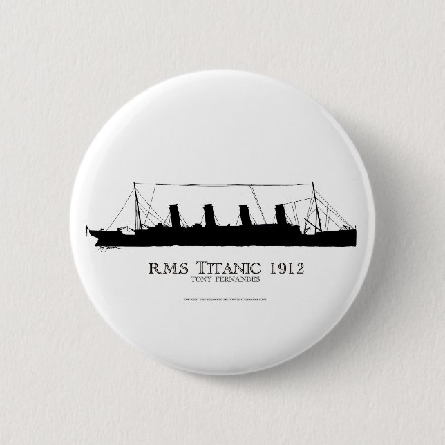 1912 Titanic 2 6 Cm Round Badge (Front)