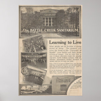 1913 Battle Creek Sanitorium, Michigan Poster