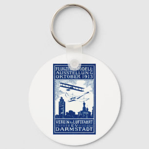 1913 Darmstadt Air Show Key Ring
