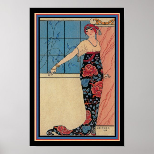 1913 George Barbier Art Deco Print 13 x 19 (Front)