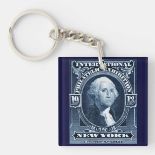 1913 New York Philatelic Exhibit Key Ring