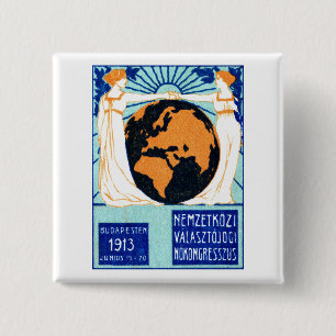 1913 Womans Right to Vote 15 Cm Square Badge
