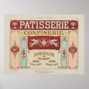 1914 Charayron Pochoir Art Ornament Pl05 Poster