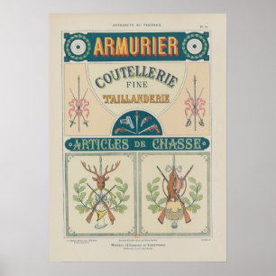 1914 Charayron Pochoir Art Ornament Pl23 Poster