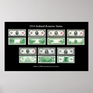 1914 Federal Reserve Notes Chart