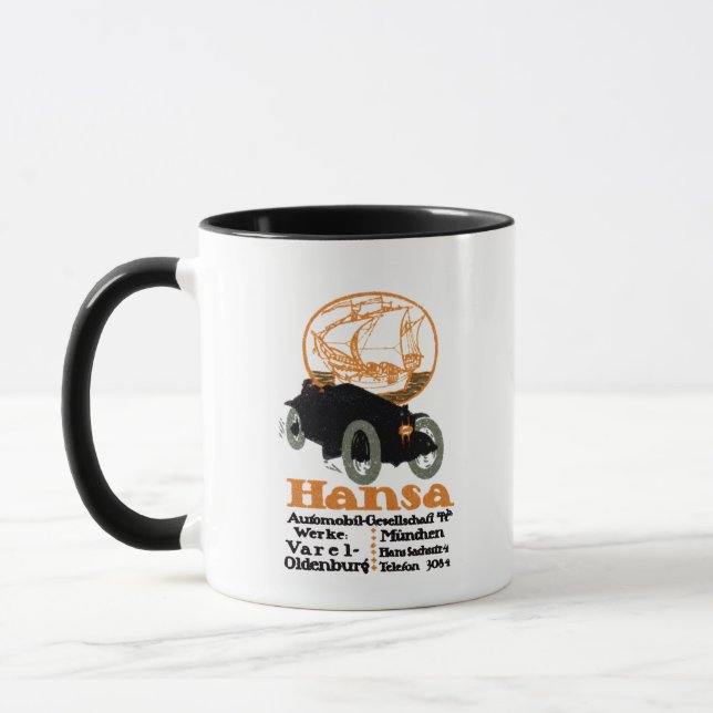 1914 Hansa Automobile Mug (Left)