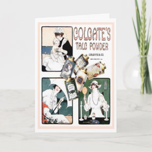1914! "PAMPER YOURSELF" ADVERTISEMENT GREETING CARD