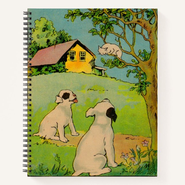 1914 two dogs and a little white cat notebook (Front)