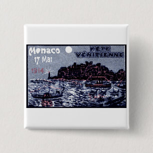 1914 Venetian Festival of Monaco 15 Cm Square Badge