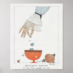 1914 vintage fashion plate poster