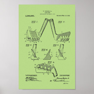 1914 Vintage Golf Club Patent Art Print