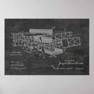 1915 Boat Aeroplane Patent Art Drawing Print