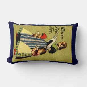 1915 Enjoy Marco Polo Tea Lumbar Cushion