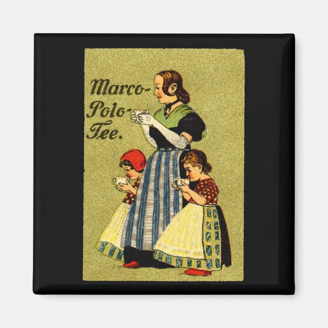1915 Enjoy Marco Polo Tea Magnet (Front)