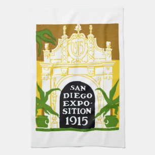 1915 San Diego Exposition Tea Towel