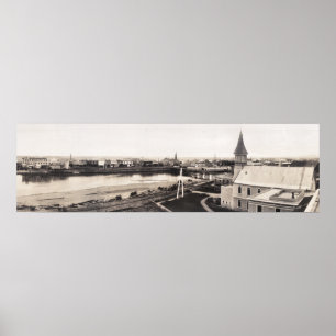 1915 View of Fairbanks, AK Yard Long Photograph Poster