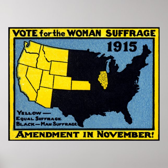 1915 Vote for Womans Suffrage Poster (Front)