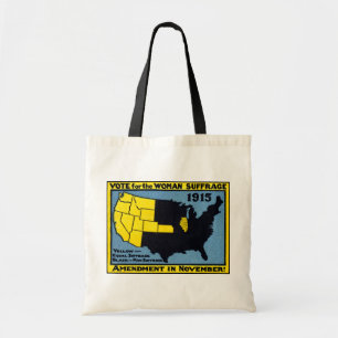 1915 Vote for Womans Suffrage Tote Bag