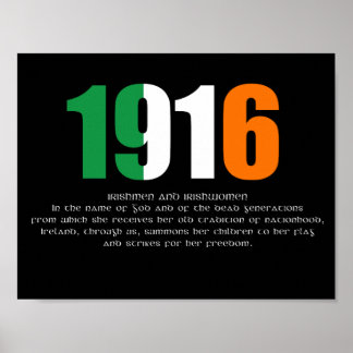 1916 Easter Rising Commemorative Poster