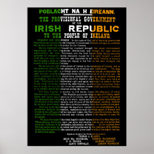 1916 Easter Rising Poster Irish Proclaimation