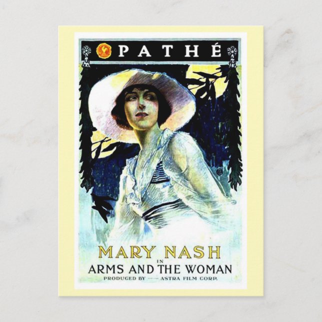 1916 Film Arms and the Woman Postcard (Front)