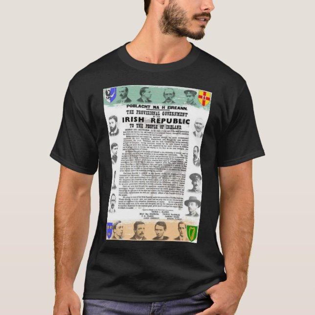 🍀 1916 Irish Proclamation 🇮🇪 T-Shirt (Front)