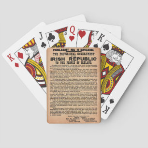 1916 Proclamation of Ireland Bicycle Playing Cards