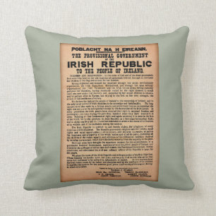 1916 Proclamation of Ireland Cushion