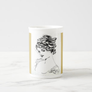 1917 Art Nouveau Bone China! China Mug