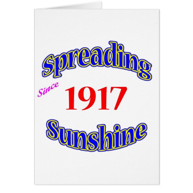 1917 Spreading Sunshine (Front)