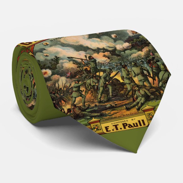 1917 The Battle of Gettysburg sheet music print Tie (Rolled)